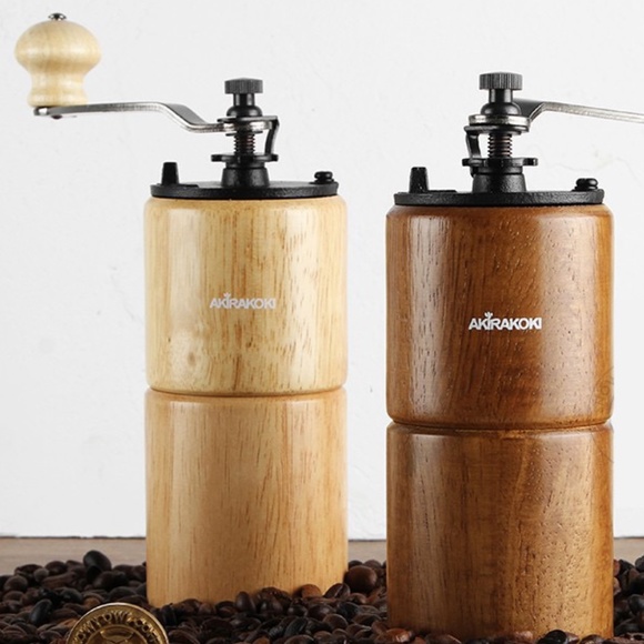 AKIRAKOKI Manual Coffee Grinder Wooden Cast Iron Burr - Picture 4 of 16